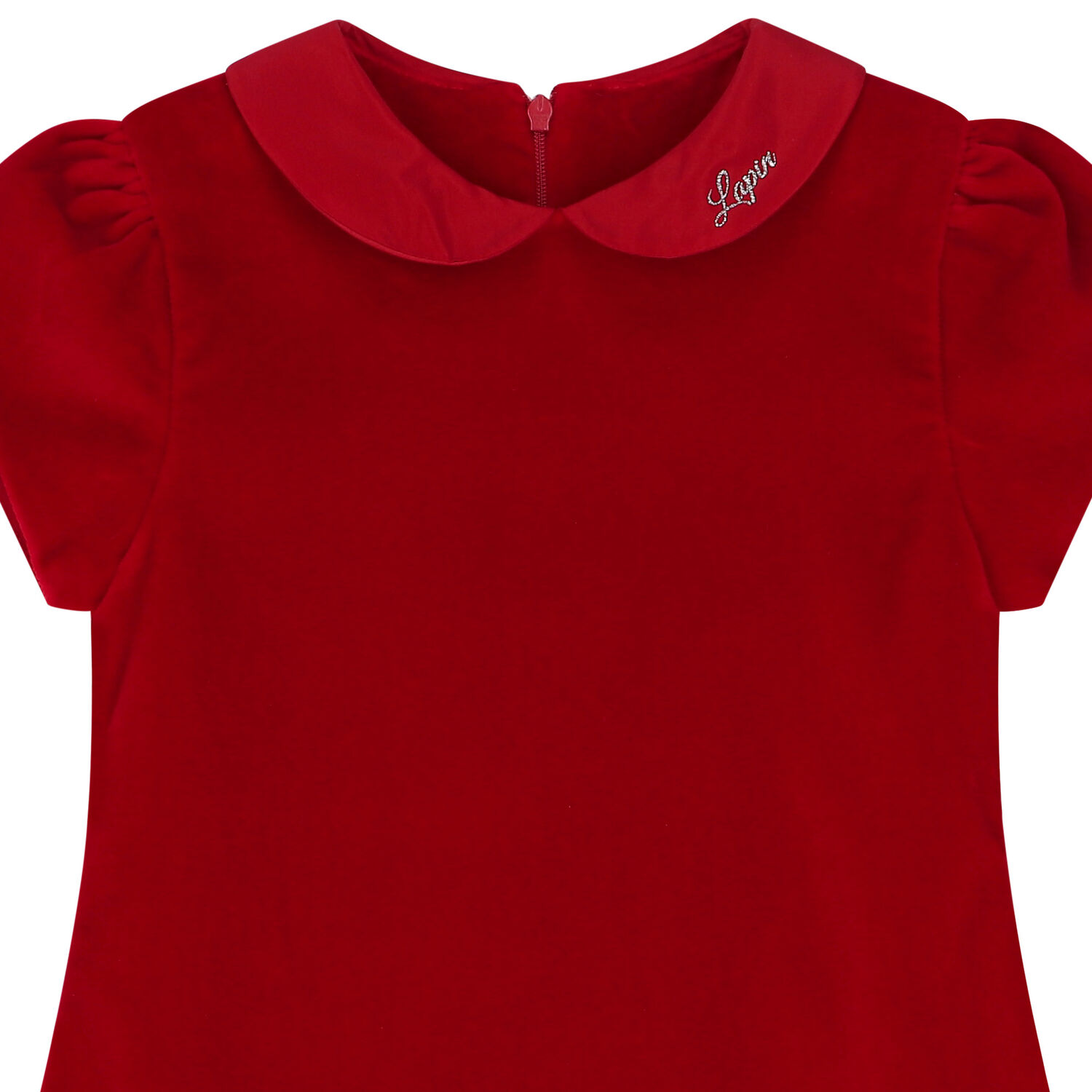 فستان بنات بفيونكة باللون الأحمر, 1, hi-res